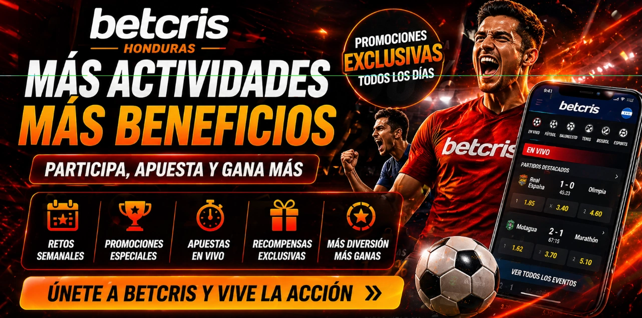 Promociones Betcris Honduras actividades y apuestas deportivas